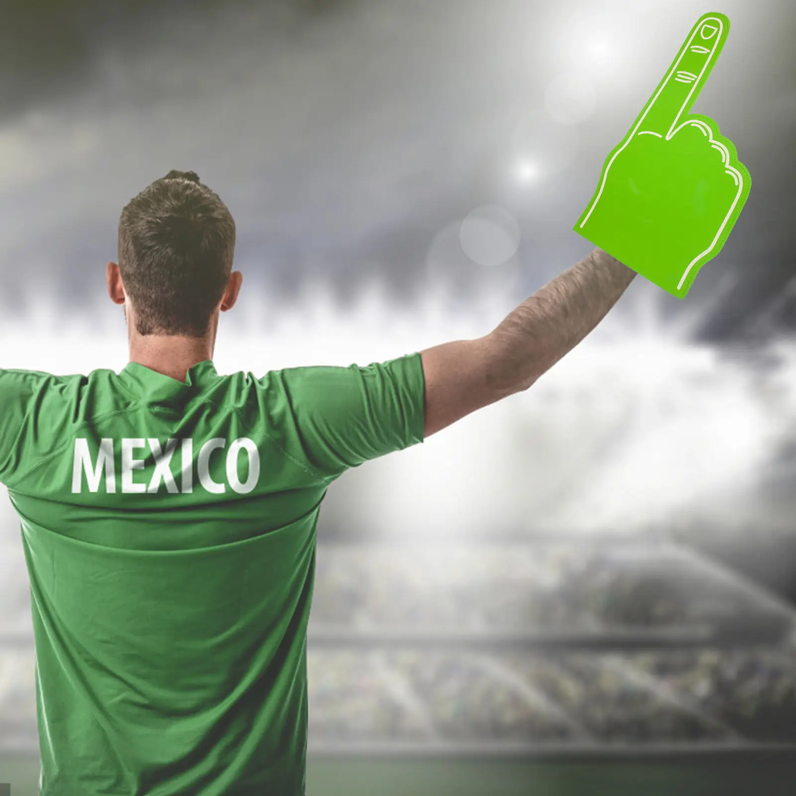 

3Pcs Foam Fingers Lightweight Reusable Cheer Props for Sports Rallies Concerts Festivals Team Spirit Show Portable Party