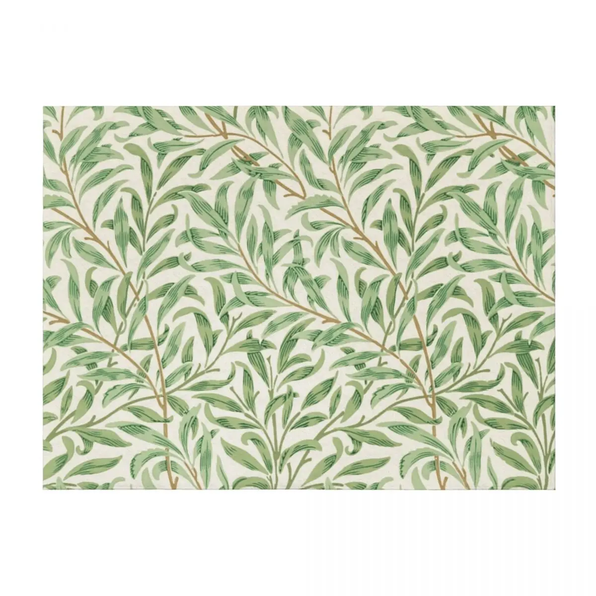 

Cute Vintage Willow Bark Tree Leaves Pattern Throw Blanket for babies Sleeping Bag Vintage Blankets