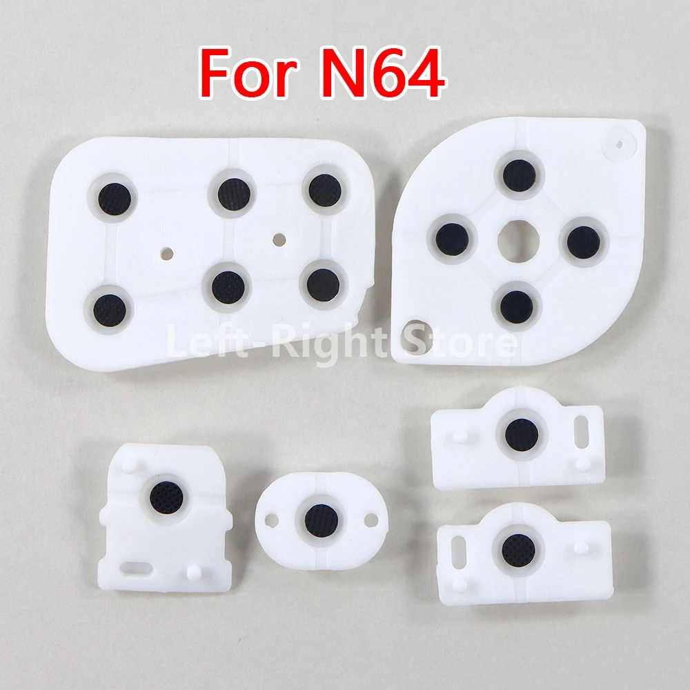 3sets Replacement Conductive Silicon Rubber Pad A B X Y D Pad Buttons for Nintend N64 Controller Joy Pad Conductive Button
