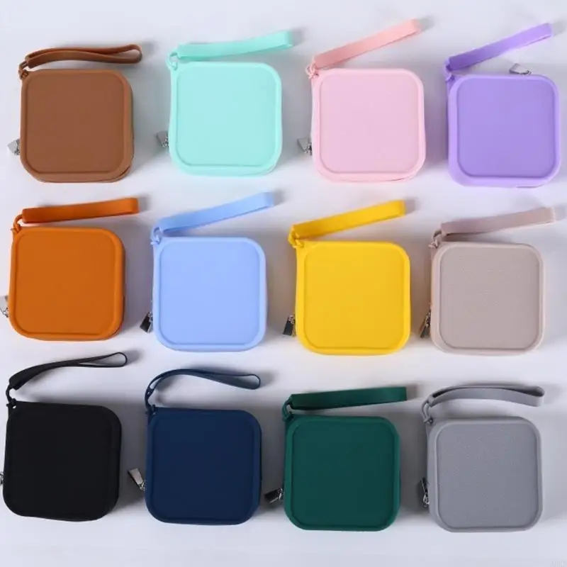 

Minimalists Sturdy Silicone Coin And Jewelry Bag Easy to Clean Suitable for Various Styles Storage Solution Daily Use