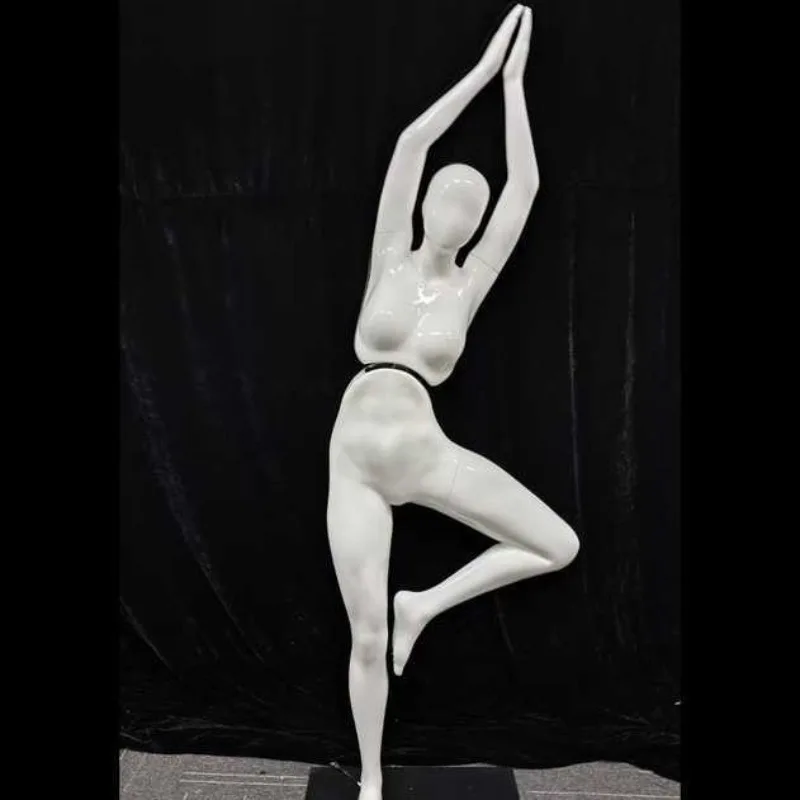 Dynamic robot model props women's full body clothing store dummy display automatic waist yoga sports model