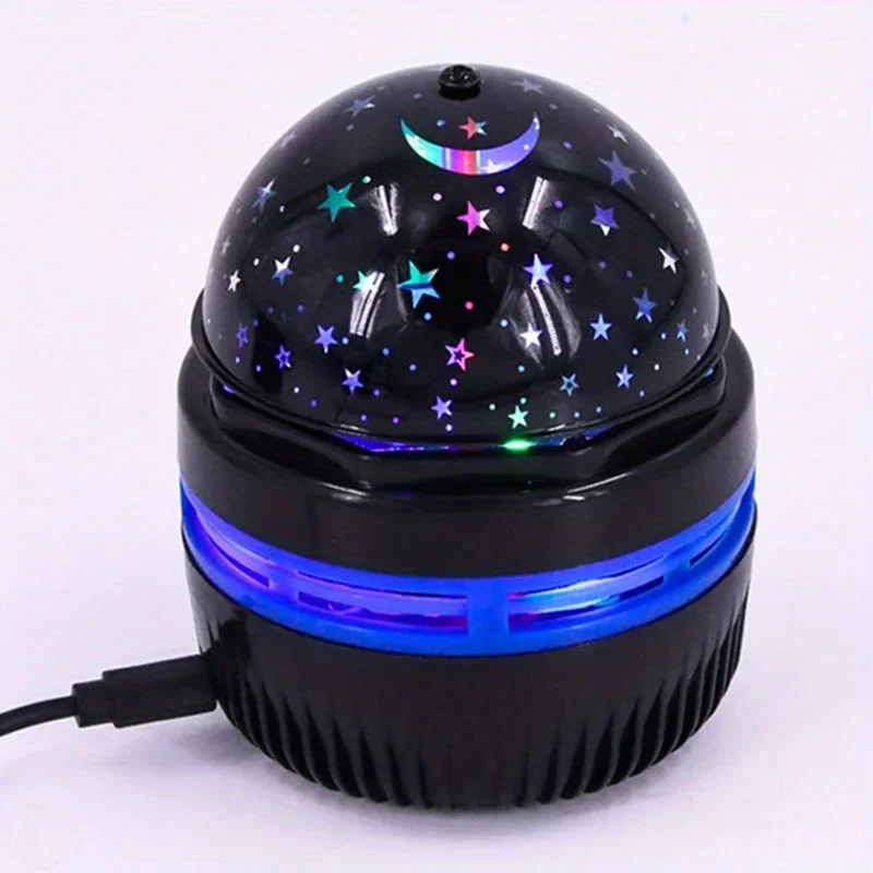 Led céu estrelado luzes da noite usb lâmpada do projetor bola mágica lua estrela luzes de natal casa sala atmosfera decorações
