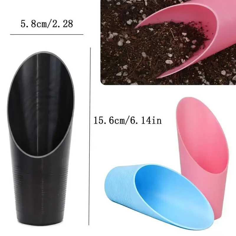 2-10Pcs Colorful Succulent Shovel Plastic Soil Scoop for Potted Plants, Mini Garden Tools with Bucket for Micro Landscape Making