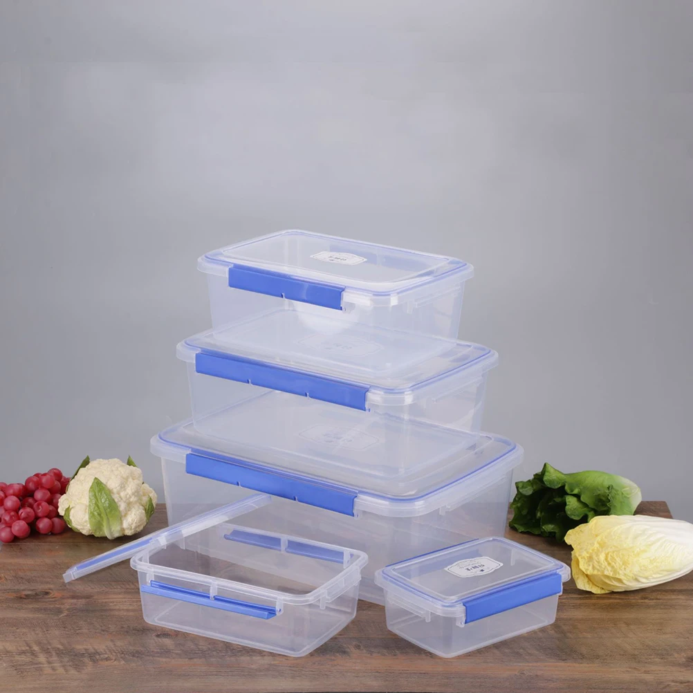 

Food Containers with Lids Crisper Fridge Organizers and Storage Lunch Box Adult