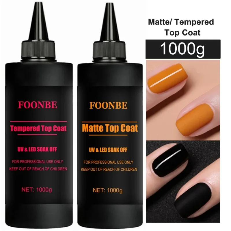 Hoge capaciteit 1000g nagel mat / gehard toplaag verwijderbare basisgel primer tips versterking verlenging lijm functionele gel