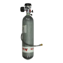 ACECARE 3L CE 4500psi 300Bar Carbon Fiber Cylinder Filling Station with Pressure Gauge Valve M18*1.5