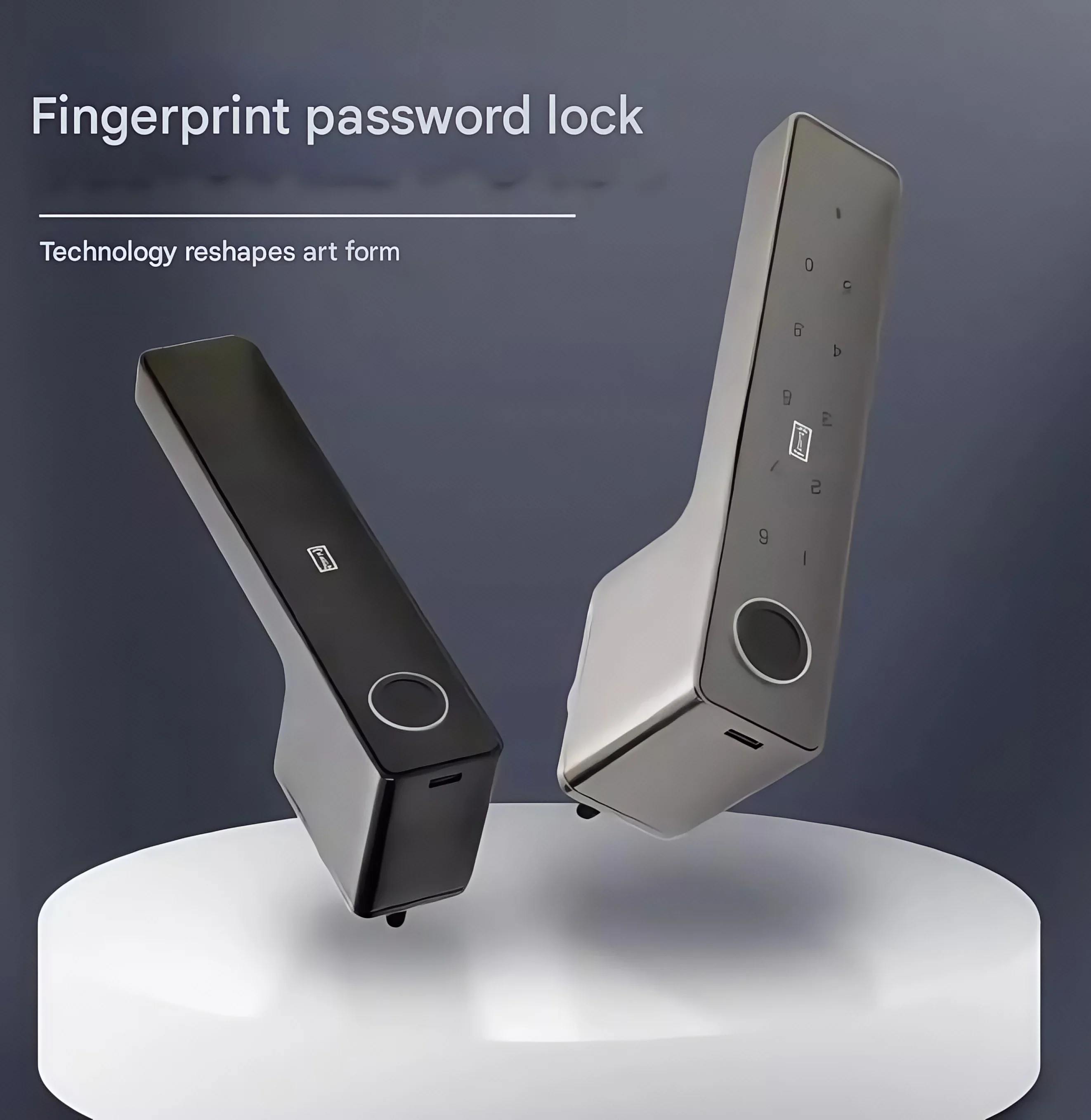 도어락 지문 비밀번호 잠금 실내 목재문 스마트 핸들락 모던 심플 친환경 도어 자석 무소음