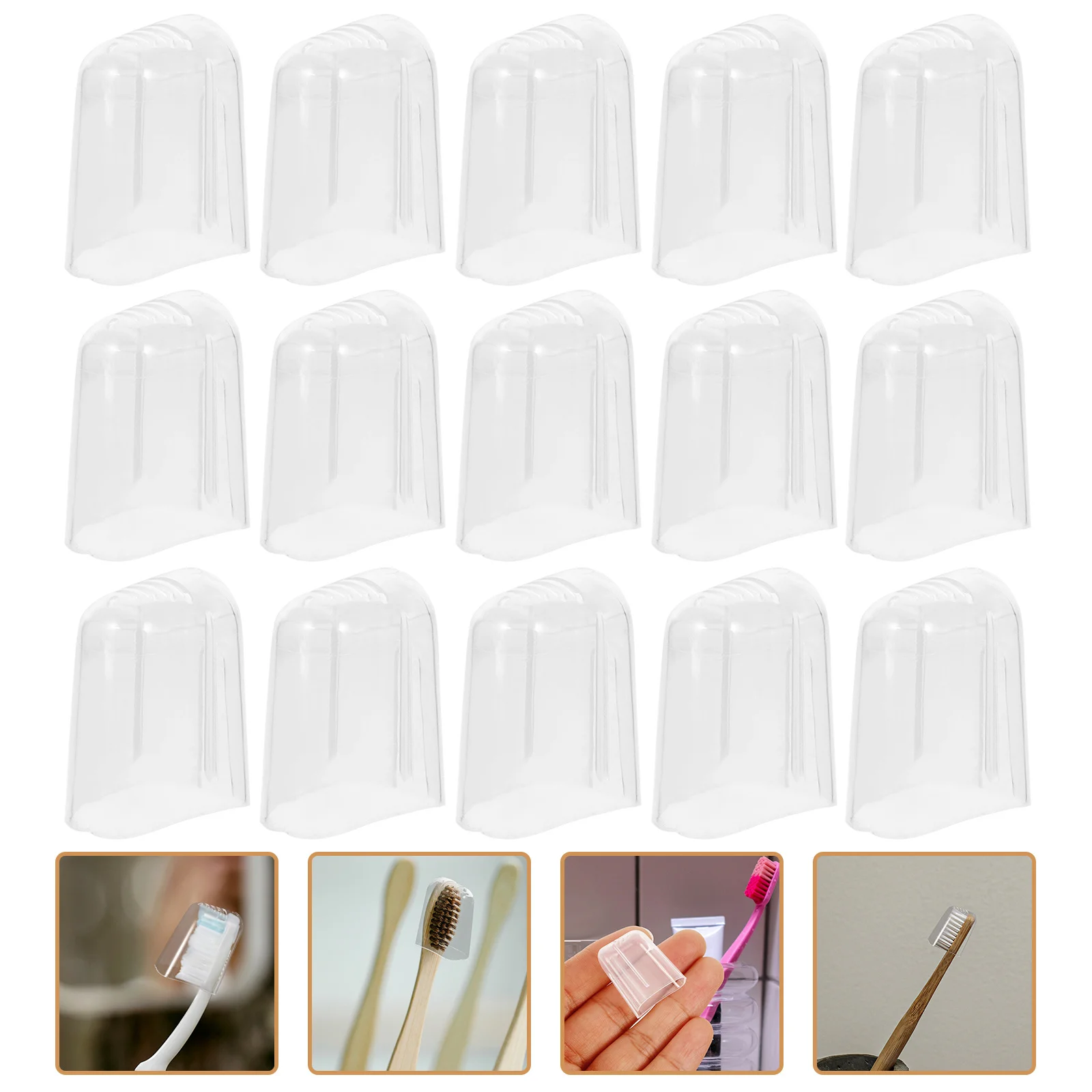

24pcs Head Covers Dustproof Cap Travel Compatible With Electric Toothbrushes Protective Case Dust Caps Travel Covers Universal