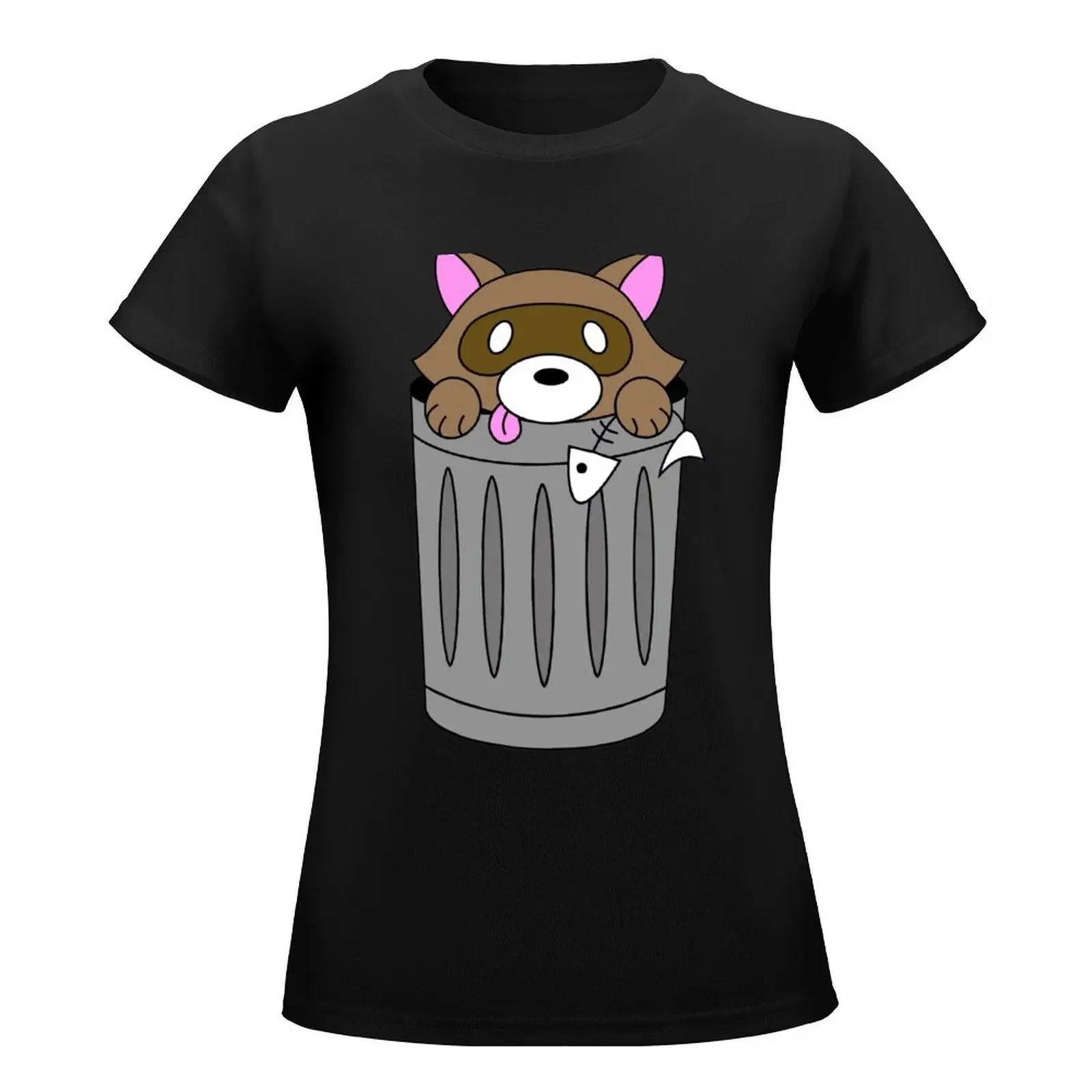 Hungry Racoon T-Shirt oversized cute clothes Women's tops