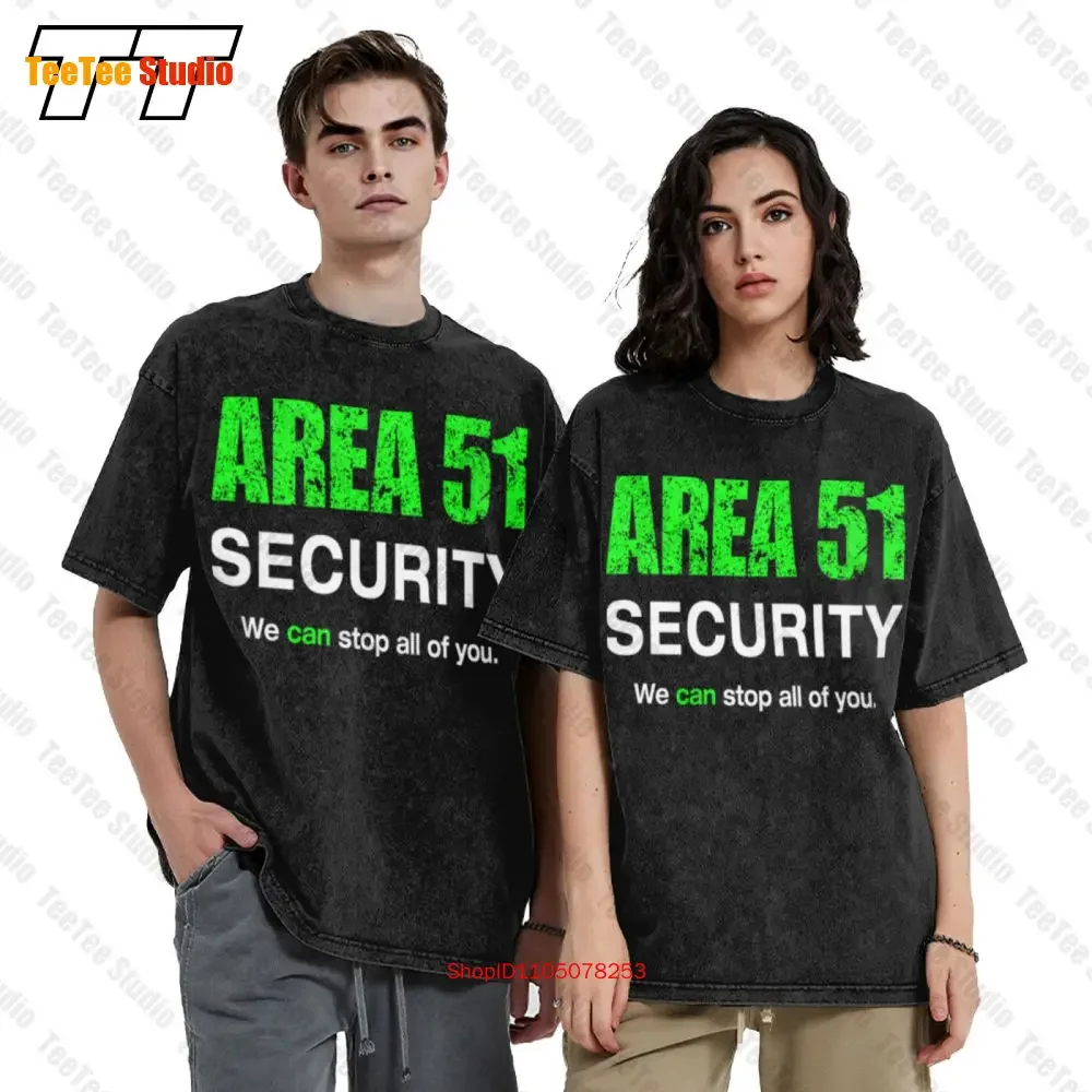 Area 51 Security We Can Stop All Of You Vintage Oversized T-Shirt 5205