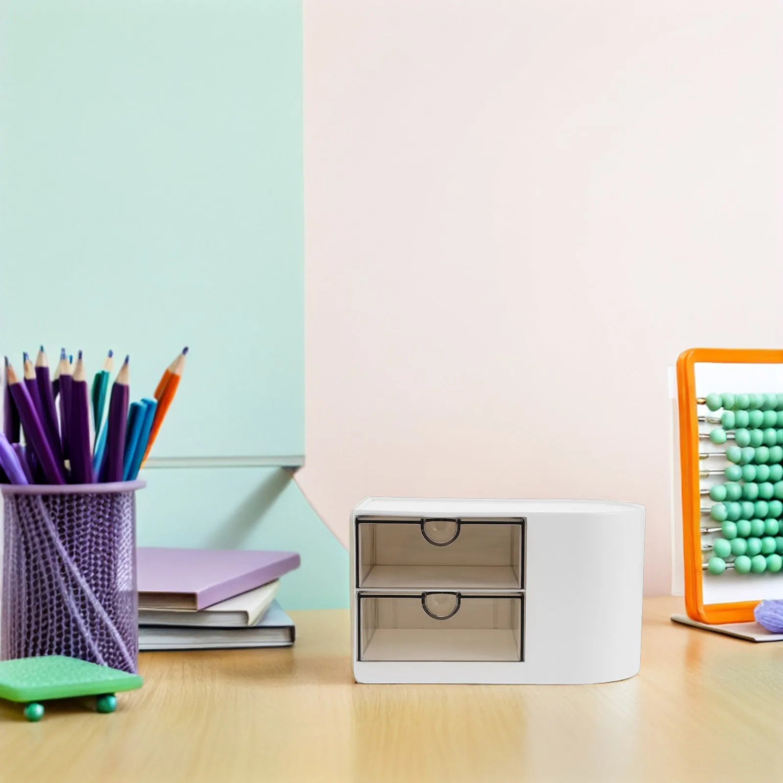 

Desktop Drawer Organizer Pencil Holder Container Stationery Storage Box for Office Home School Use Pencil Holder Desk Organizer