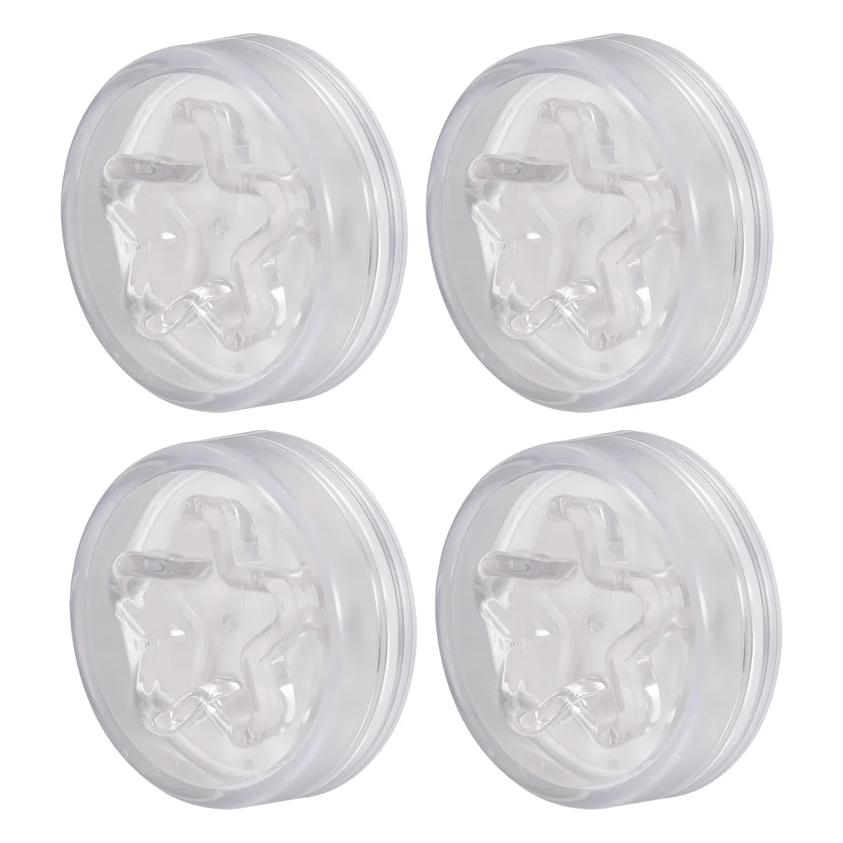 8pcs Door Stopper Bumper Self Adhesive Wall Protector For Door Knob Anti Collision Guard Table Corner Refrigerator Cabinet