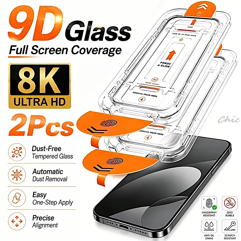 2Pcs 2Pcs HD Full Screen Protector For iPhone 16 12 14 13 Mini 18 15 11 17 Pro Max Tempered Glass Film For iPhone 16e Air XS Max XR X - Aliexpress Deal