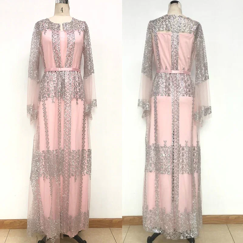 Abaya Kaftan Marocain Katar Oman Truthahn Kleidung 2 Stück afrikanischen Luxus Femme Kimono Kaftan Robe Dubai Islam Hijab muslimischen Kleid