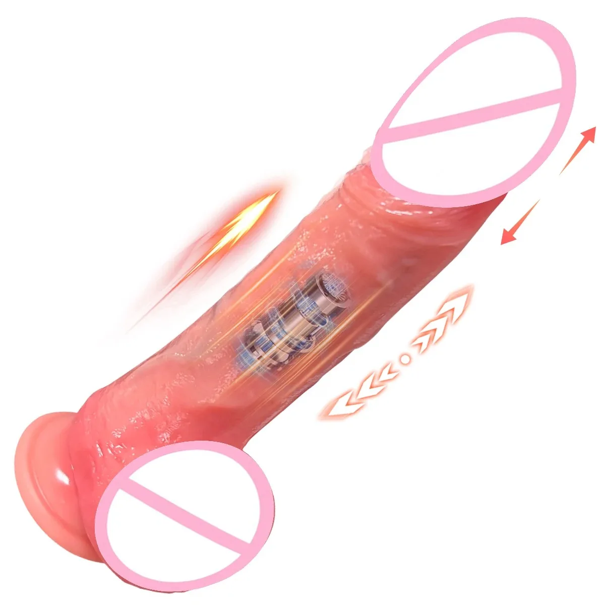 Dildo - Adult Dildo Thruster Realistic Penis Vibrator for G-Spot Anal Plug Stimulation with Thruster Vibration And Heating Modes