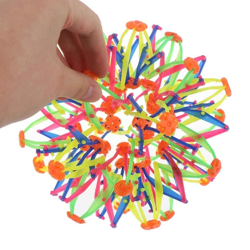 Telescopic Ball Children's Magic Outdoor Flower Ball Throwing Ball Kick-off Stretching Flower Ball Parent-child Interactive Toy