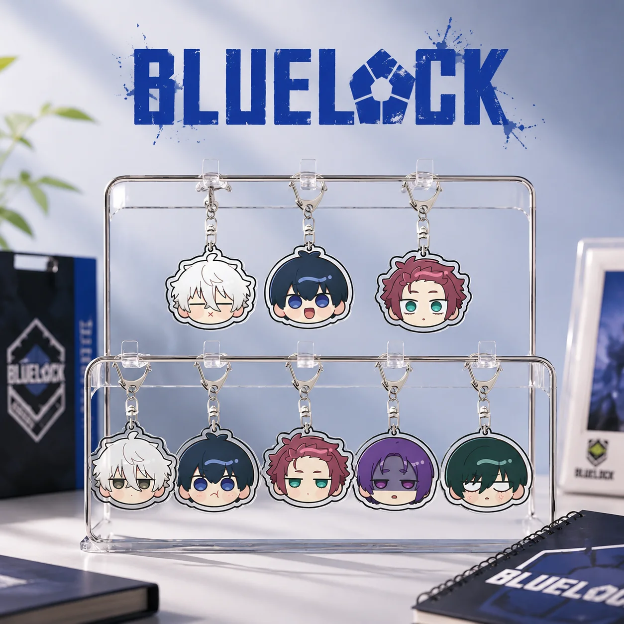 Anime BlueLock 6cm Acrylic Keyrings Backpack Decorations Accessories Decor Gifts Exquisite Products COS Fans Gifts