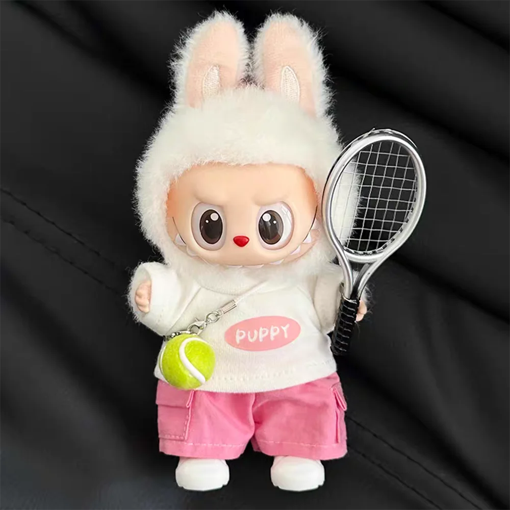 

Набор теннисных ракеток Labubu, мини-аксессуары, модель теннисной ракетки для украшения куклы Labubu Ropa, аксессуары для самостоятельного изготовления