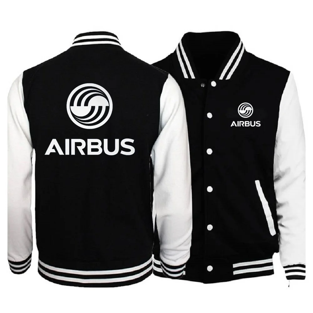 

AIRBUS AVIATION Flight Jacket Airbusfan A320 Men Baseball Jackets HipHop Youth Stand Collar Sweatshirts Mens Jacket Coat S-4XL