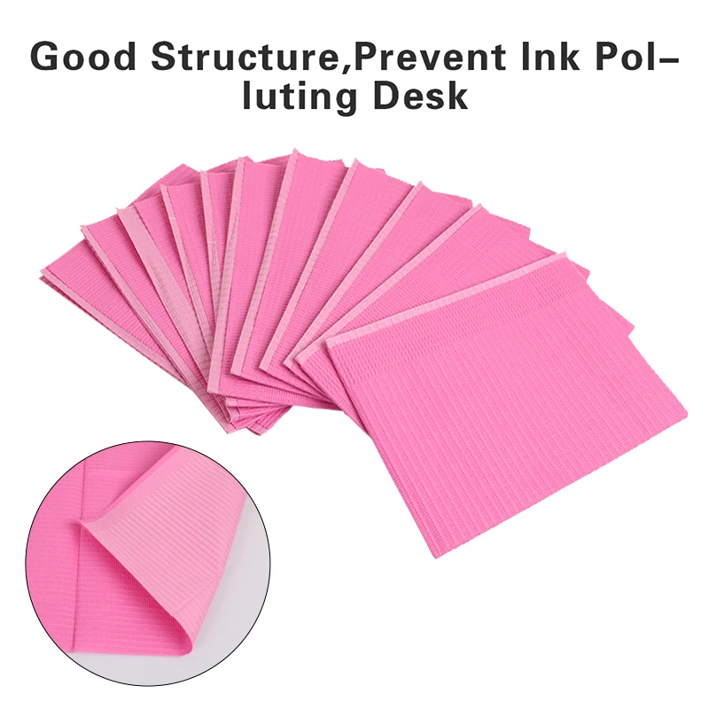 50/20Pcs Disposable Tattoo Clean Pad Clean Pad Patient Tattoo Table Covers Tablecloths Double Layer Sheets Napkins Beauty  Bibs