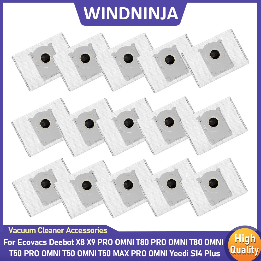 Dust Bags Fit For Ecovacs Deebot X8 X9 PRO OMNI T80 PRO OMNI T80 OMNI T50 PRO OMNI T50 OMNI T50 MAX PRO OMNI Yeedi S14 Plus Part