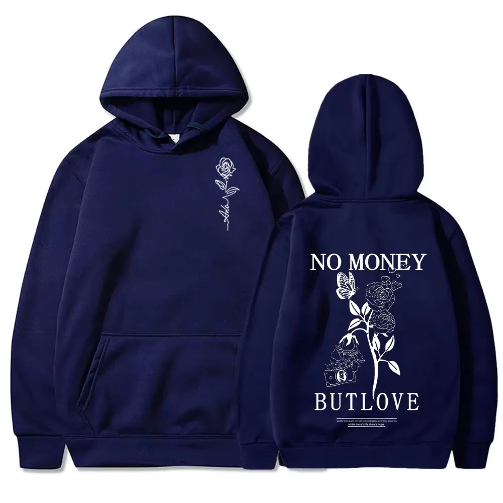 Fashionable Spring and Autumn Couple Style Hoodie Jacket New Loose Men's Floral Letter Print Hooded Fleece Sweatshirt WK023