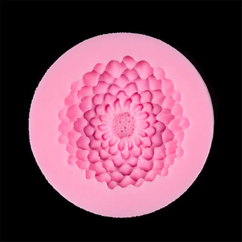Flower sea anemone shape silicone fondant cake mould decorating mold baking tool