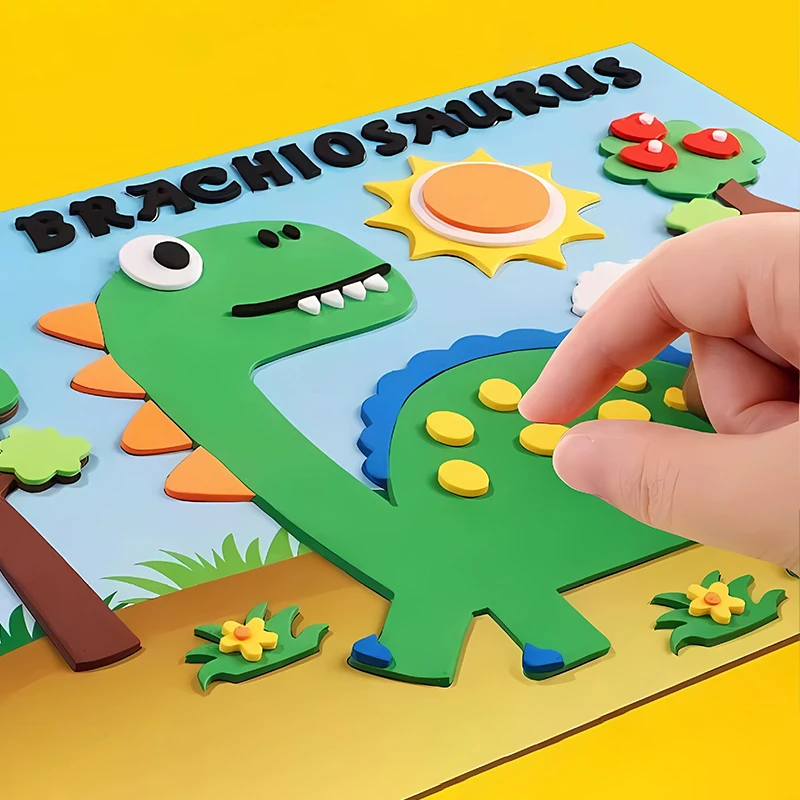 Random 10 Pieces of 3D Eva Foam Sticker Puzzles: Fun DIY Children's Game, Perfect Educational Material, Great Gift! Perfect Choice for Halloween and Christmas. view 4