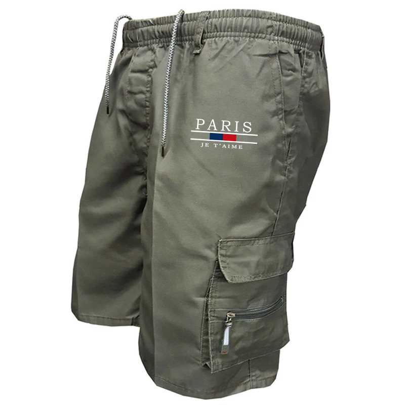 

Casual Men's Sweatpants Daily Summer Five-point Shorts Fashion Trend Loose Comfortable Multi-pocket Cargo Outdoor Short Trousers
