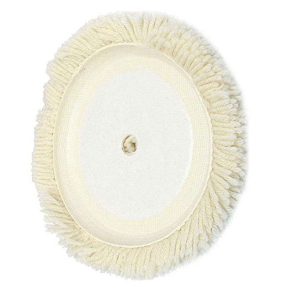 1PC 180mm 7inch Wool Polishing Pad Grinding Polishing Bonnet Pad Soft Wool Clean Furniture Auto Paint Care Polisher Pads