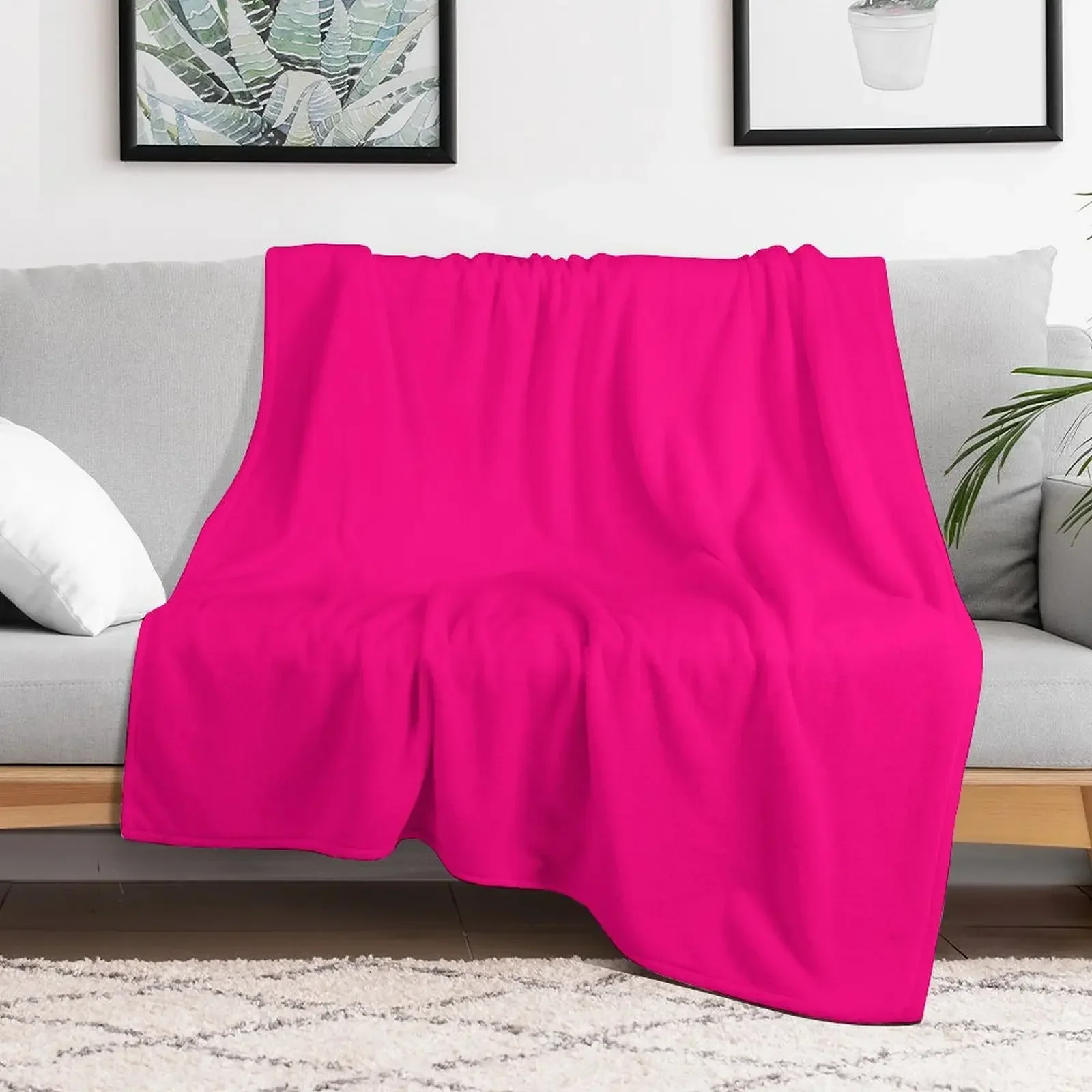 Hot Pink - Lowest Price On Site Throw Blanket Sofa Throw valentine gift ideas Decoratives Blankets