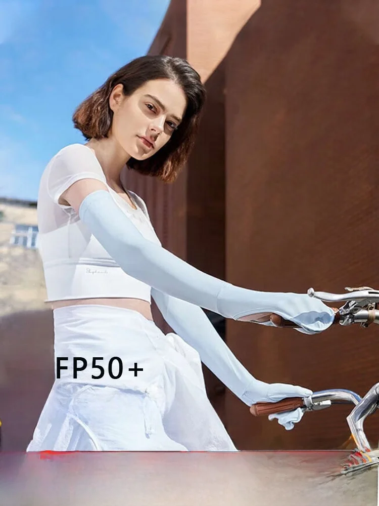 

Bananain Ice Sve Gloves Long Driving Sun Protection Cool Feeling Heat Resistant UV Protection Women's Faionable Summer A...