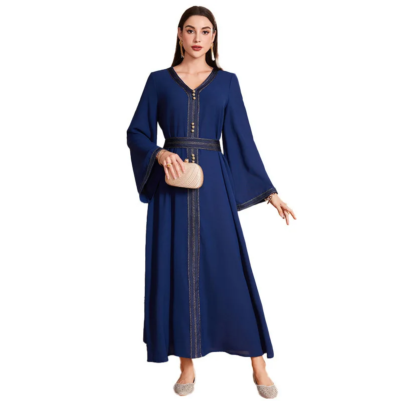 []DDS23038 Fashion Ice Wrinkle Dress Türkiye Wear Elegant Gown