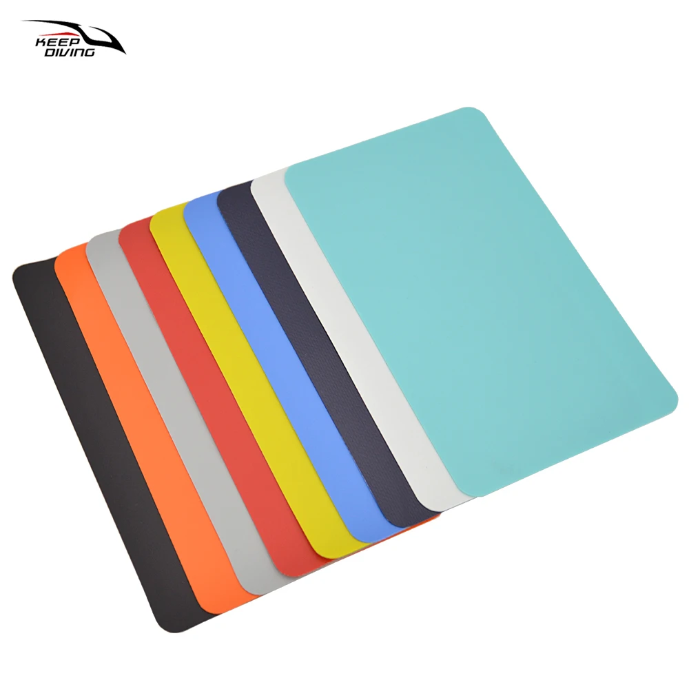 2 Stück aufblasbare PVC-Reparaturflicken für Boote, Kajaks und Gummiboote – wasserdichtes Reparaturwerkzeug für quadratische Löcher und Leckstellen – Detail 3