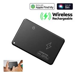 Wireless Charging Wallet Tracker Card Mini Smart Locator Card Tracking Device Works with Apple Find My App Thin Item Finder Tag