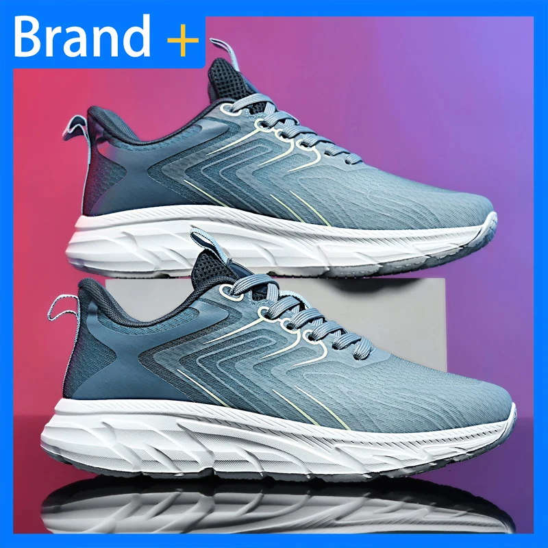 

Мужские спортивные кроссовки из дышащей сетки, модные, на шнуровке, удобные для активного отдыха, повседневные, для бега, новинка 2026 года, универсальные теннисные кроссовки