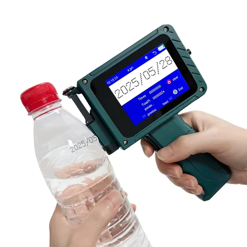 12.7mm Portable TIJ Handheld Inkjet Printer, Fast Dry Batch Coder for Egg Expiry Date and Number Marking