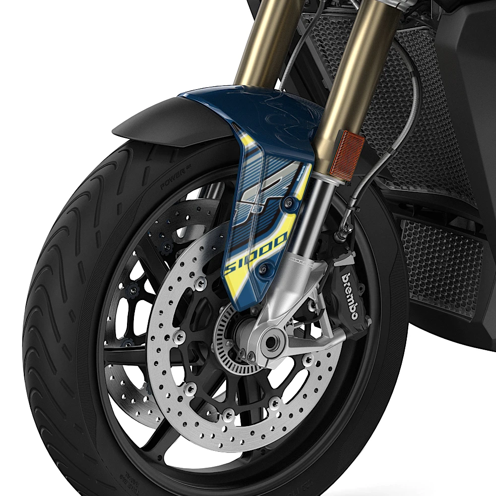 For S1000XR S 1000 XR 2020 2021 2022 2023 2024 2025 Front Mudguard Protector Sticker 3D Gel Reflective Decal 4 Color Options
