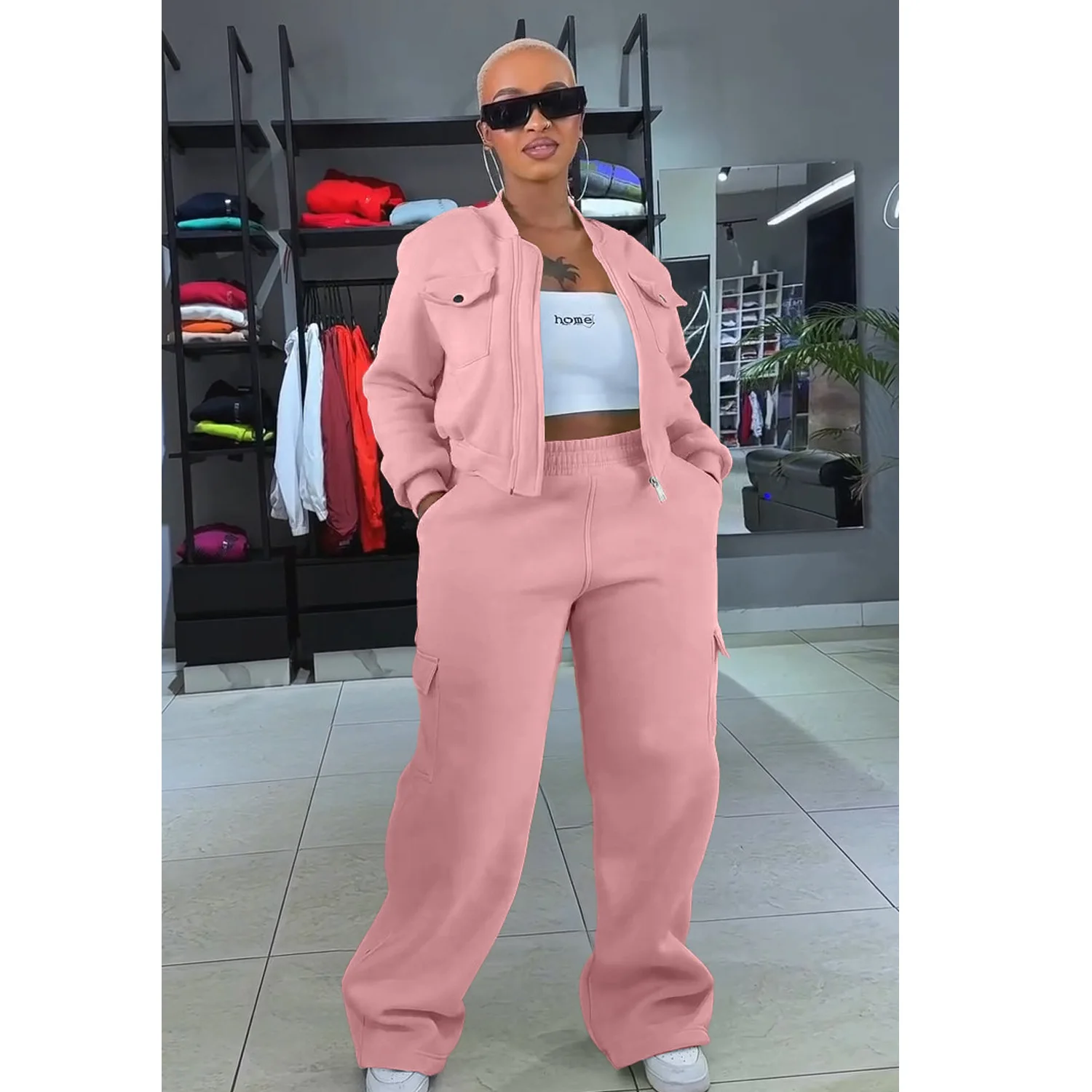 Damen-Trainingsanzüge, 2-teiliges Hosen-Set, Outfits, Y2K, Streetwear, Damenmode, Designer, Jogger, elegante Jacken, Mäntel, zweiteilige Sets