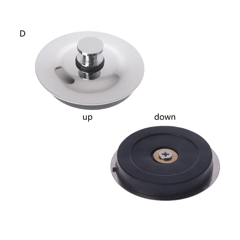 Stainless Steel Rubber Bath Tub Sink Floor Drain Plug Water Stopper Tool For Kit Drop Shipping