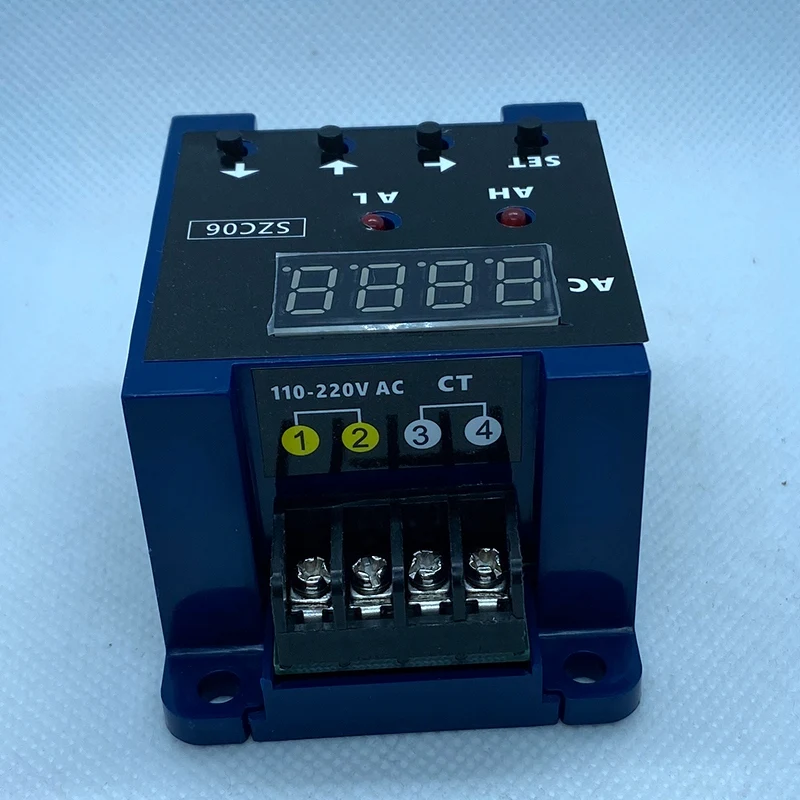 SZC06 AC amperometro digitale intervallo di misura limite inferiore superiore allarme relè di ritardo rileva AC110-220V 100A