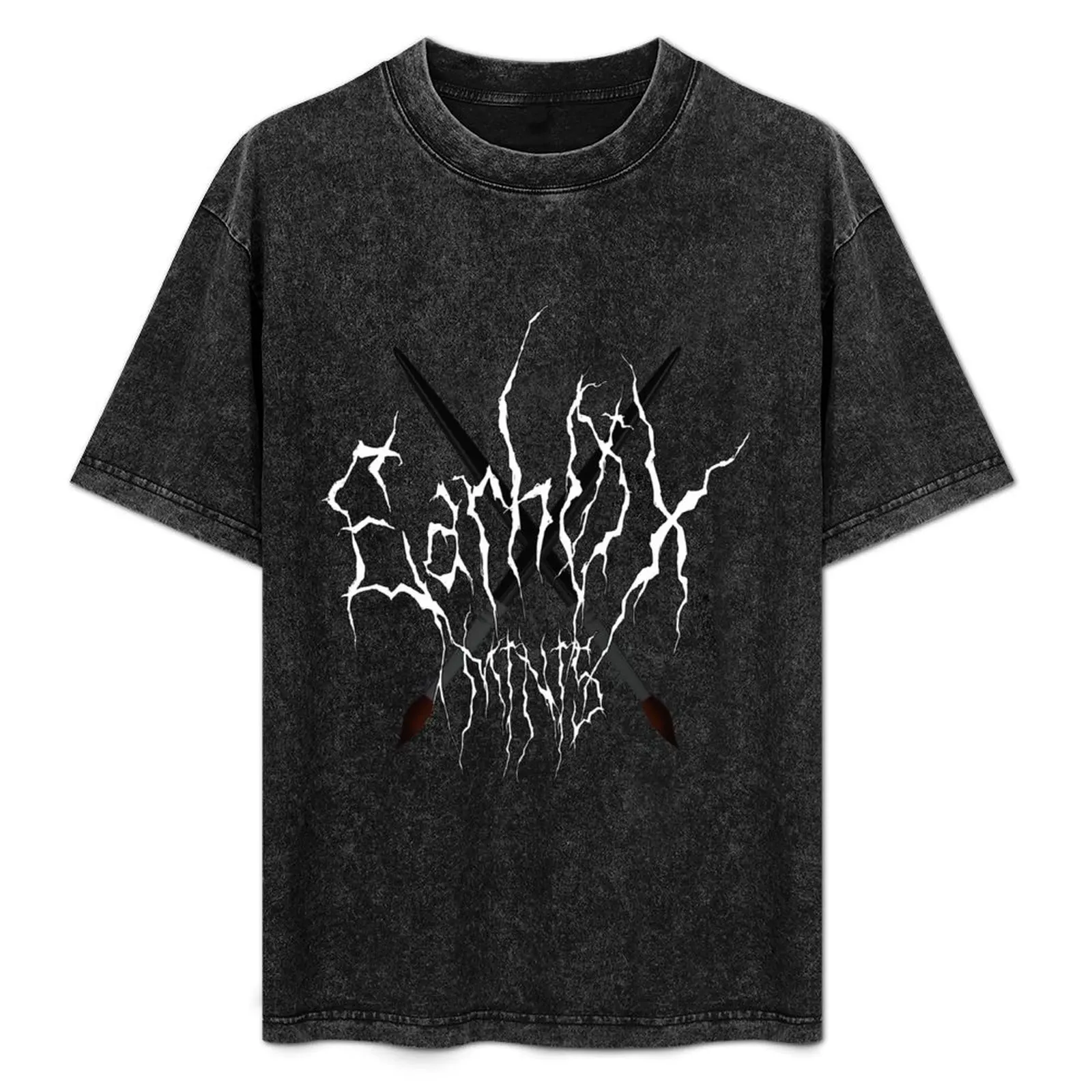 

Футболка с логотипом Black Metal, летняя повседневная футболка больших размеров