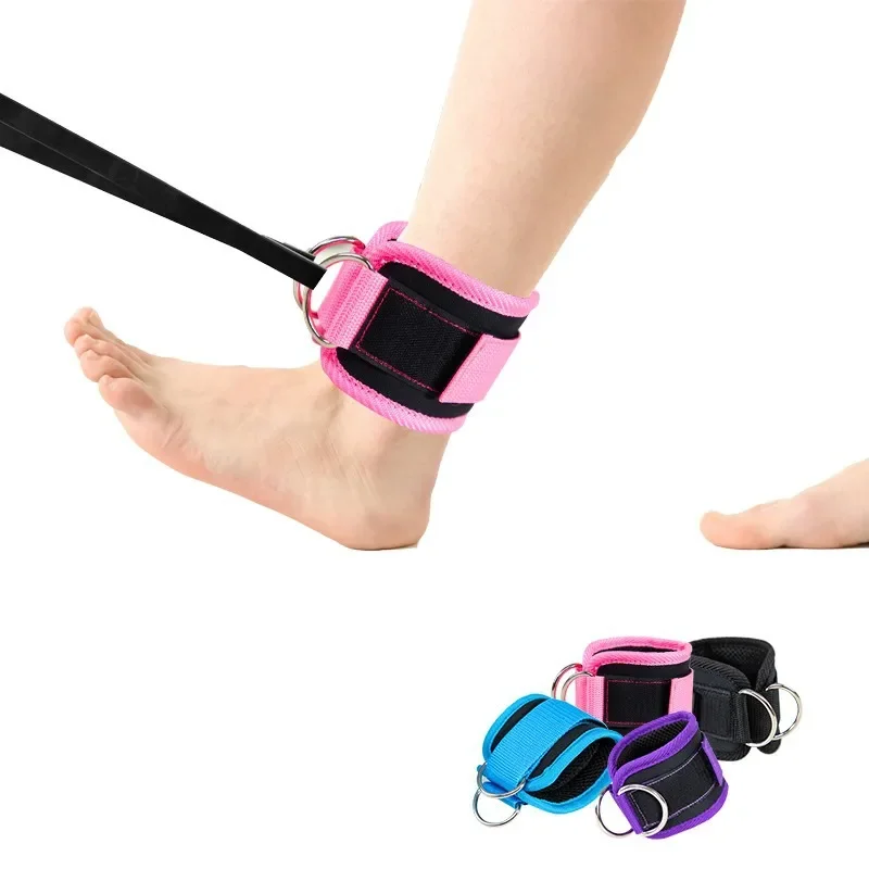 Ankle Straps Adjustable D-Ring Support Cuffs Gym Leg Strength Workouts Pulley With Buckle  Safety Abductors fitness accessories