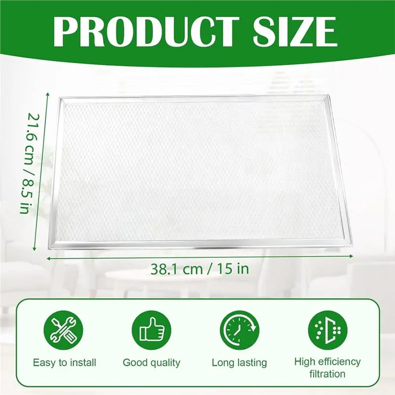 B82B-402041 Dryer Lint Filter Replacement For Fantech 402041 Dryer 8.5 X 15 Inches Washable Aluminum Mesh Filter