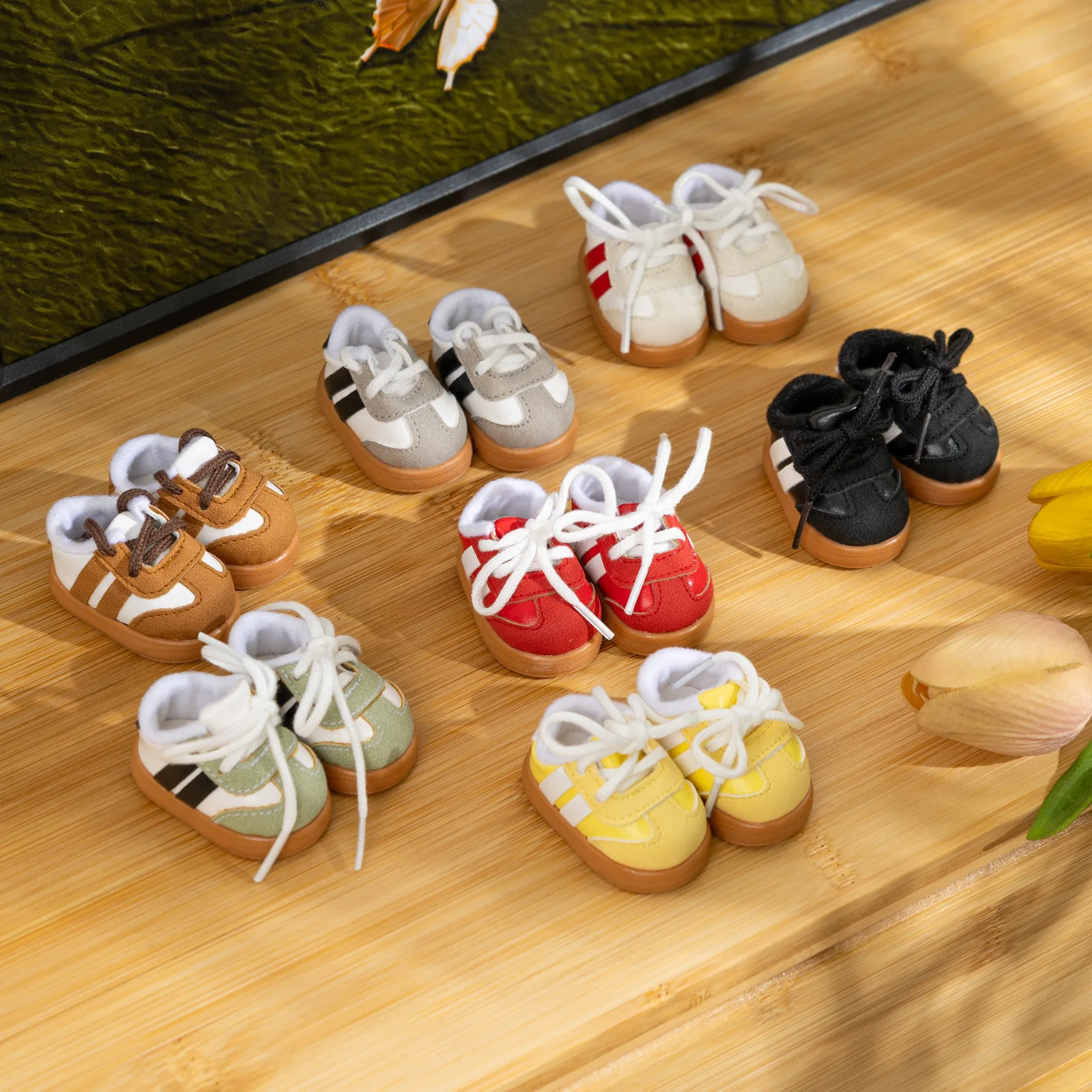 (5*2.7CM) Casual Sneakers Board Shoes For 20cm Doll ZSIGA 1/8 BJD, Fit 1/6 BJD Doll Replacement Footwear Accessories