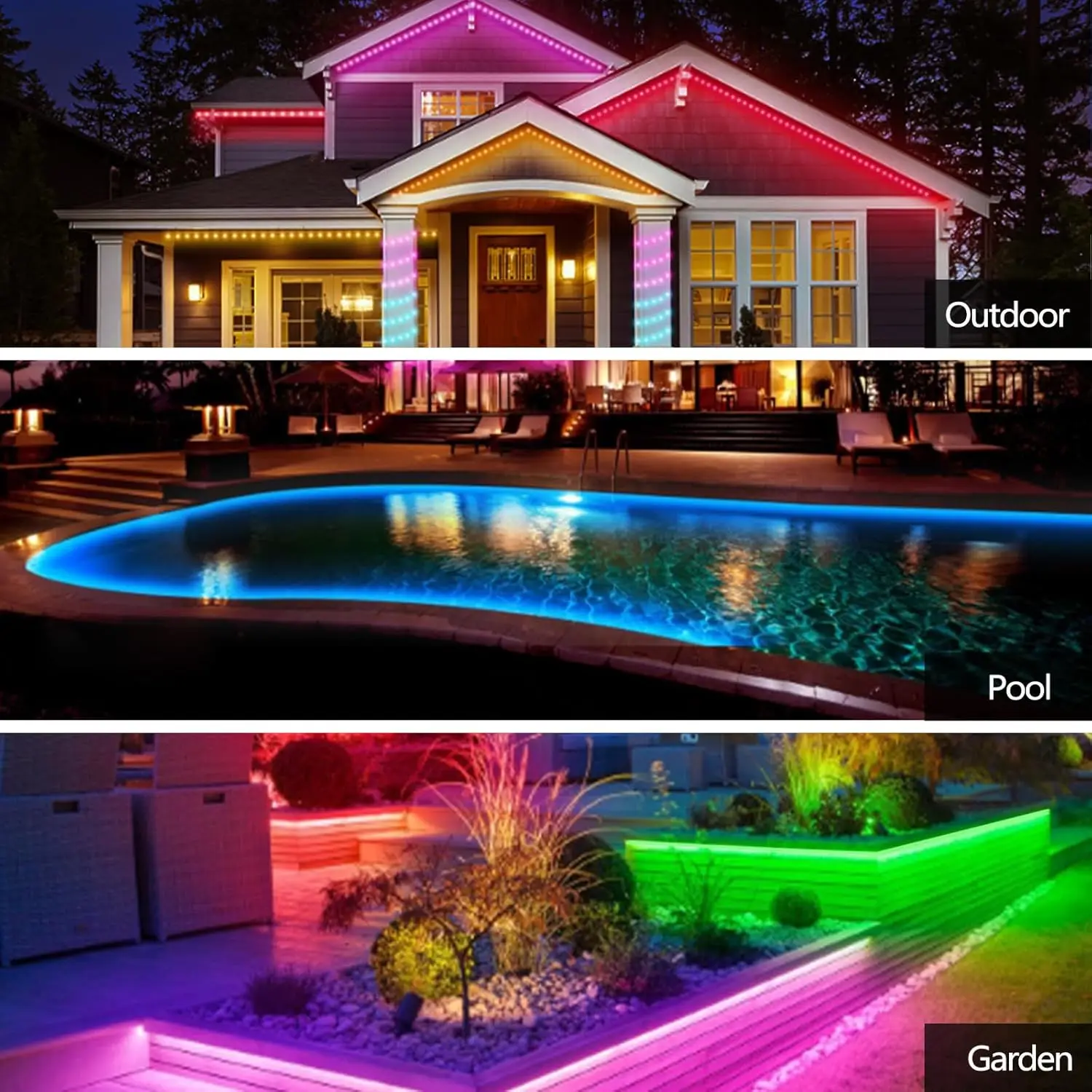 RGB في الهواء الطلق LED قطاع أضواء 5 فولت IP68 مقاوم للماء حبل مرن ضوء مع مزامنة الموسيقى RGBIC دريم كولور مطاردة شريط إضاءة طويل للغرفة