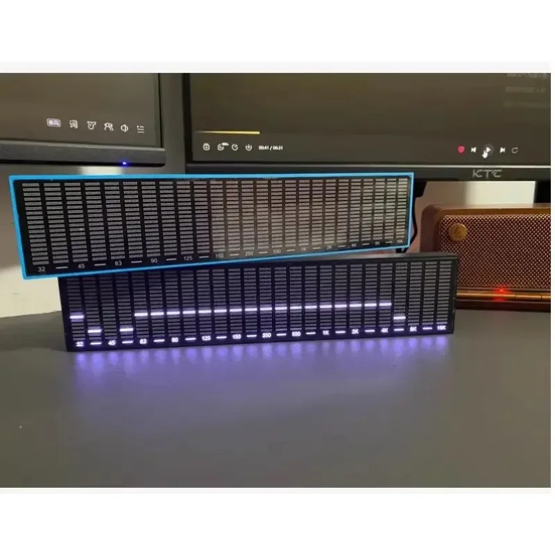 Display de espectro de áudio LED Pickup Atmosfera Lightvoice Controlado E-sptre de música Sala de esportes