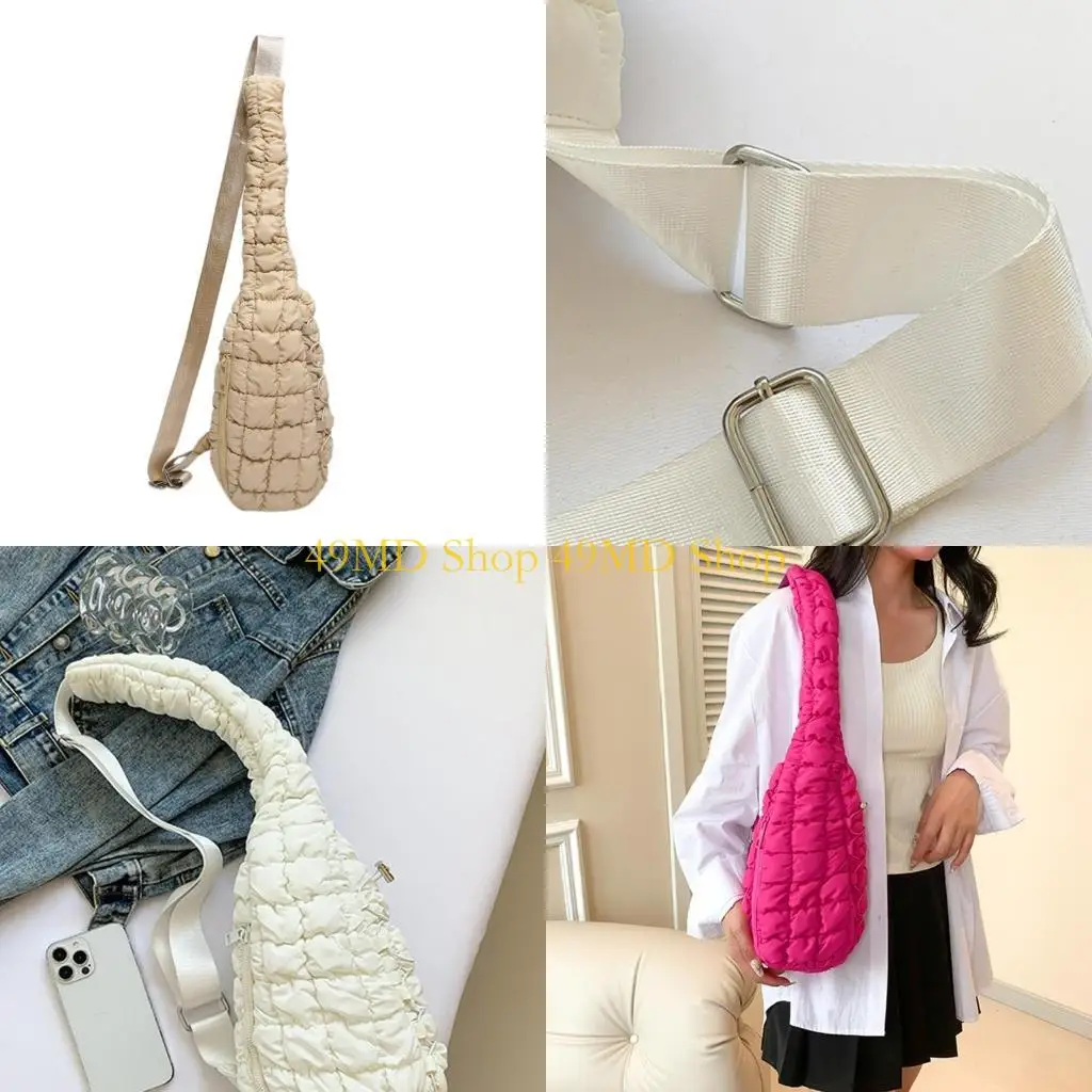 

49MD Practical Crossbody Bag for Men and Women Nylon Chest Bags for Travel and Sports