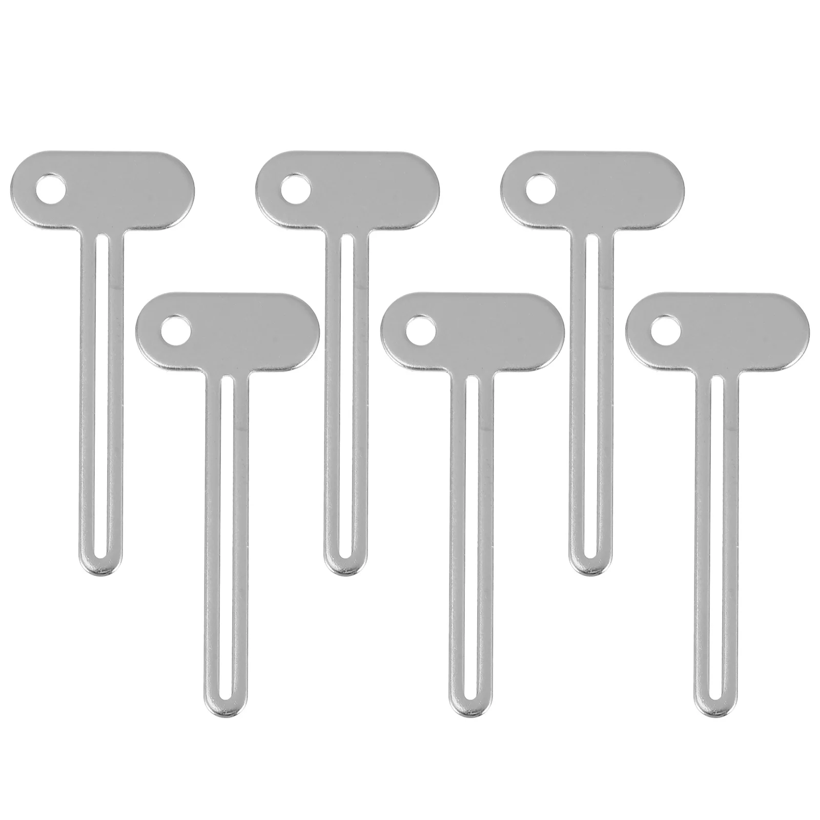 

6Pcs Metal Tube Squeezer Key Tool Versatile Design Sturdy Durable Save Effort Clean Toothpaste Cream Dispenser