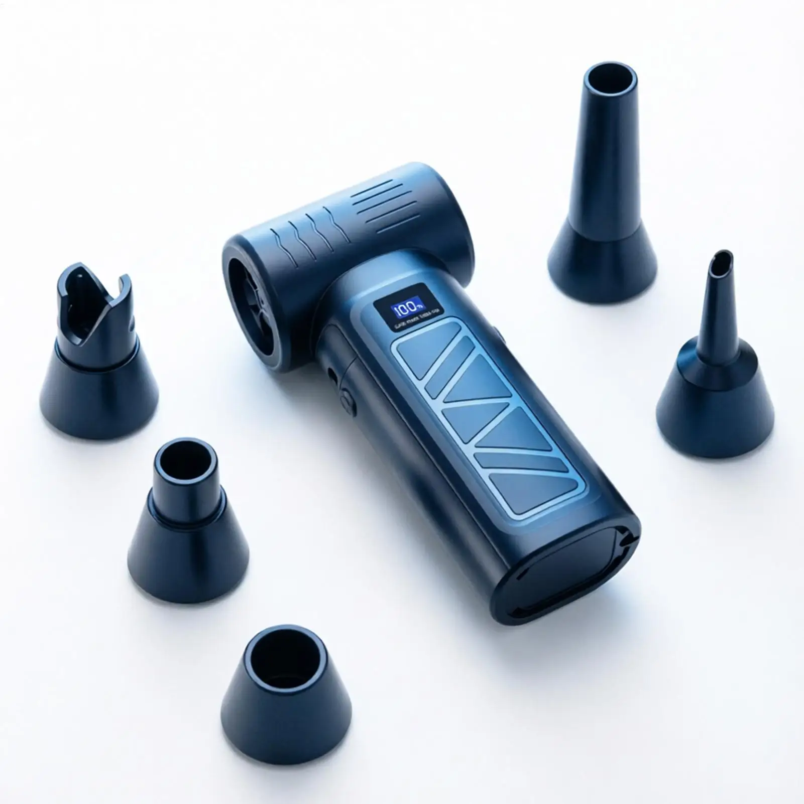 Handheld Vacuum Digital Display 4 Levels Rechargeable Suction Cleaner With LED Light Electric Pet Hair Vacuum For Home Living